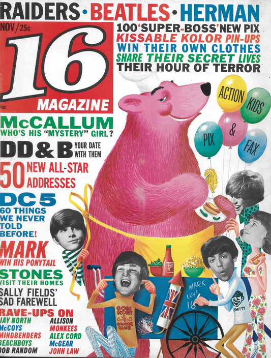 November 1966 16 Magazine -  Personally Autographed to YOU by Mark