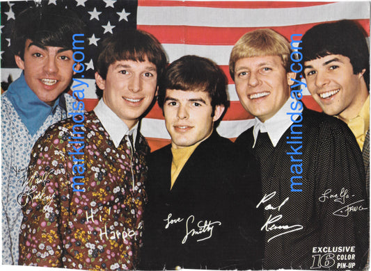 Paul Revere & The Raiders Vintage Pin-Up - 16 Magazine - Personally Autographed to YOU by Mark Lindsay