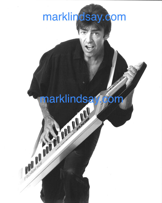 Original 1985 Photo w/Axis "Keytar" - Personally Autographed to YOU by Mark Lindsay