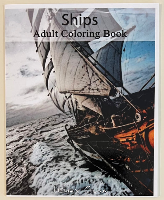 Ships Adult Coloring Book 6 - Personally Autographed to YOU by Mark Lindsay