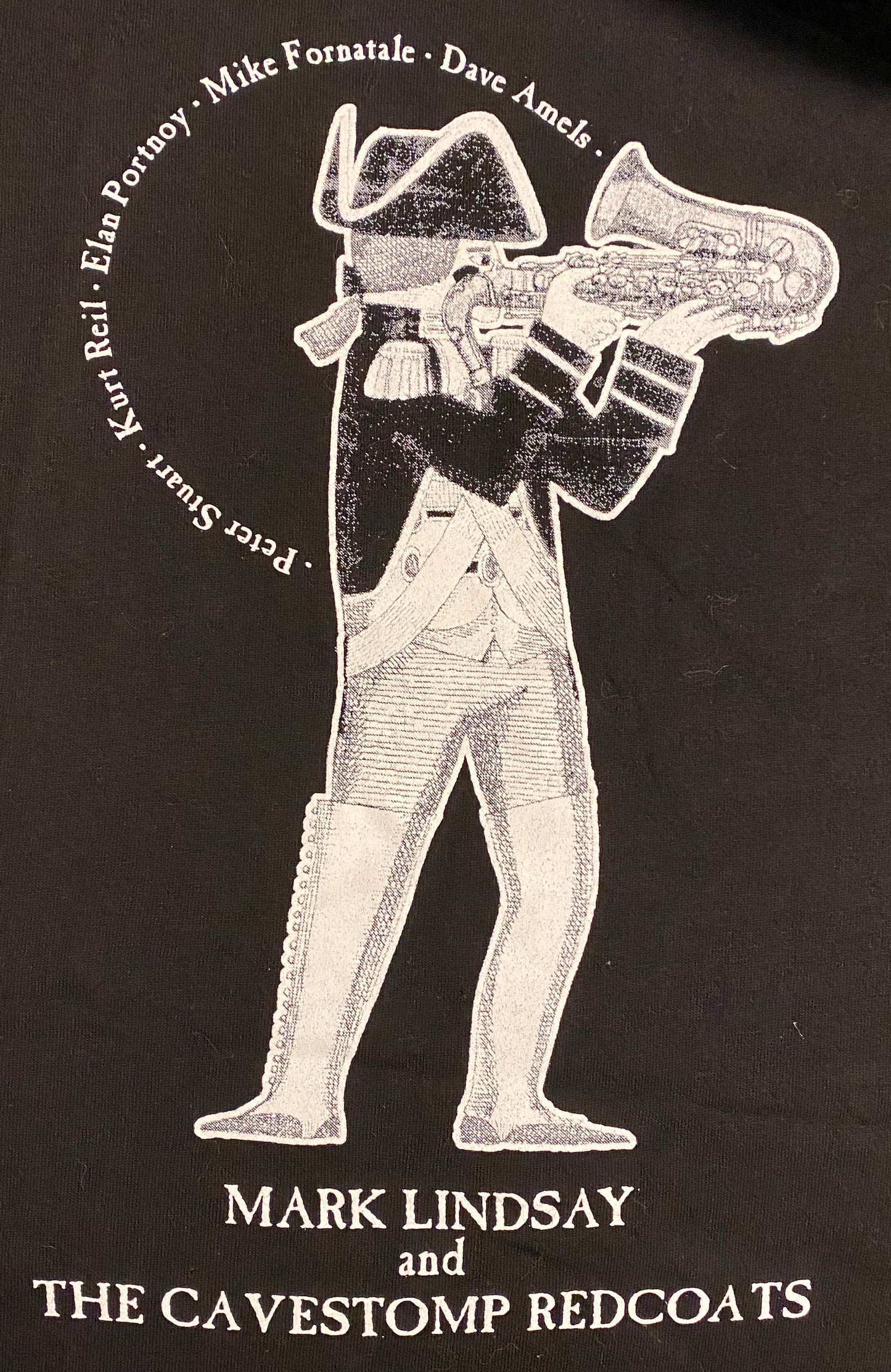 T-Shirt (XL) -Mark Lindsay Cavestomp Redcoats - Card w/Personal Autograph to YOU by Mark Lindsay