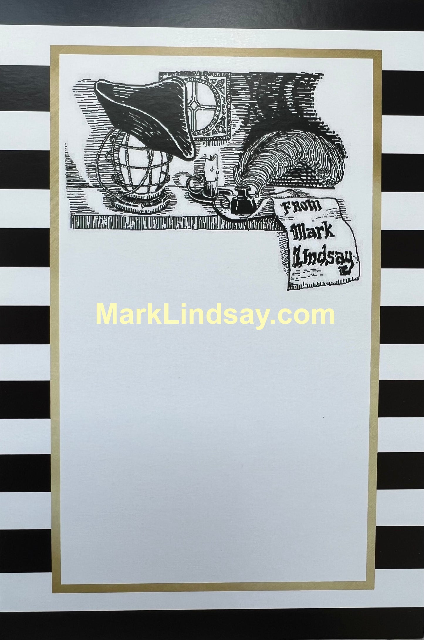 1968 Raider Tour Charge Statement - Personally Autographed to YOU by Mark