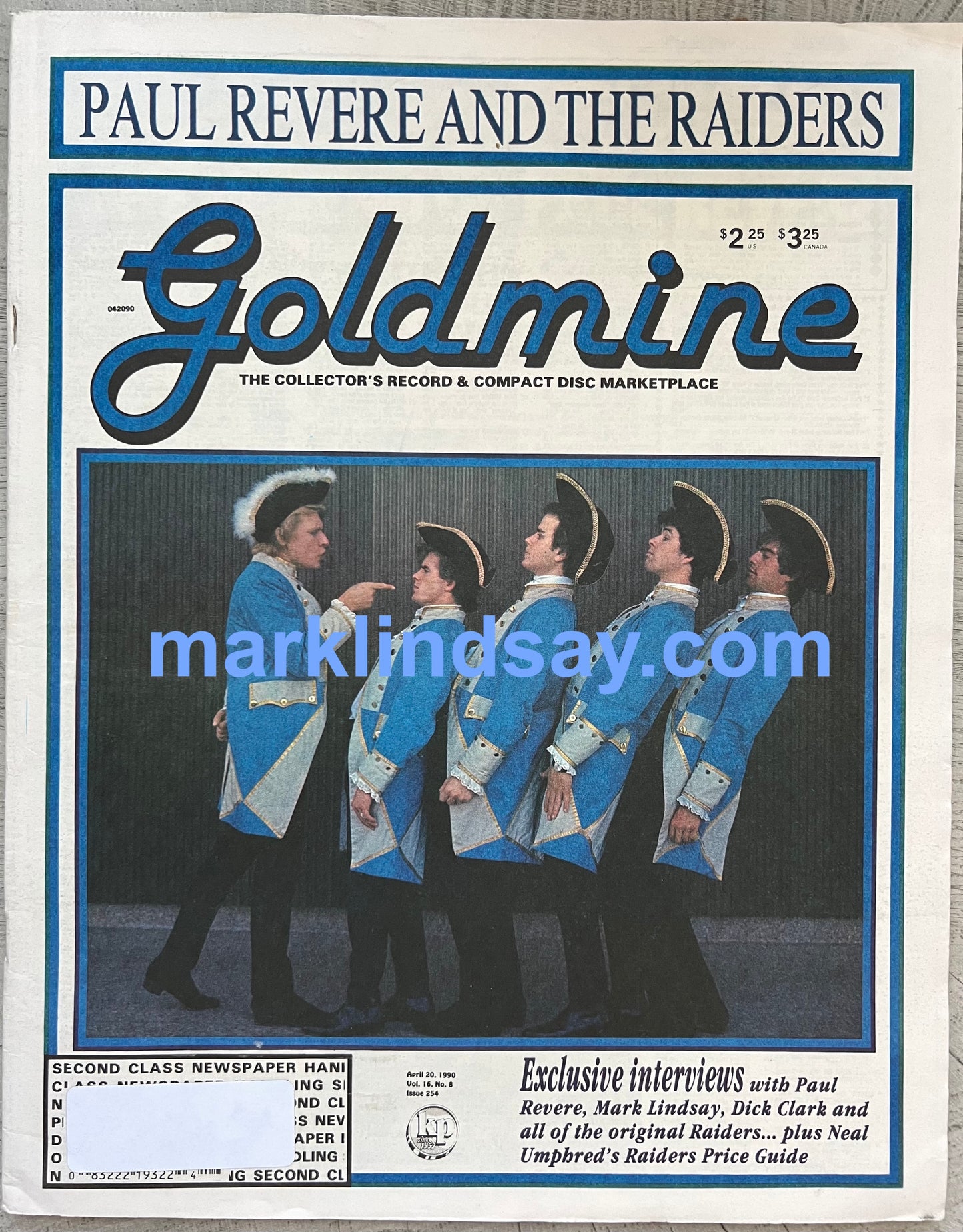 1990 Goldmine Magazine / EXTENSIVE Raiders Bio - Personally Autographed to YOU by Mark