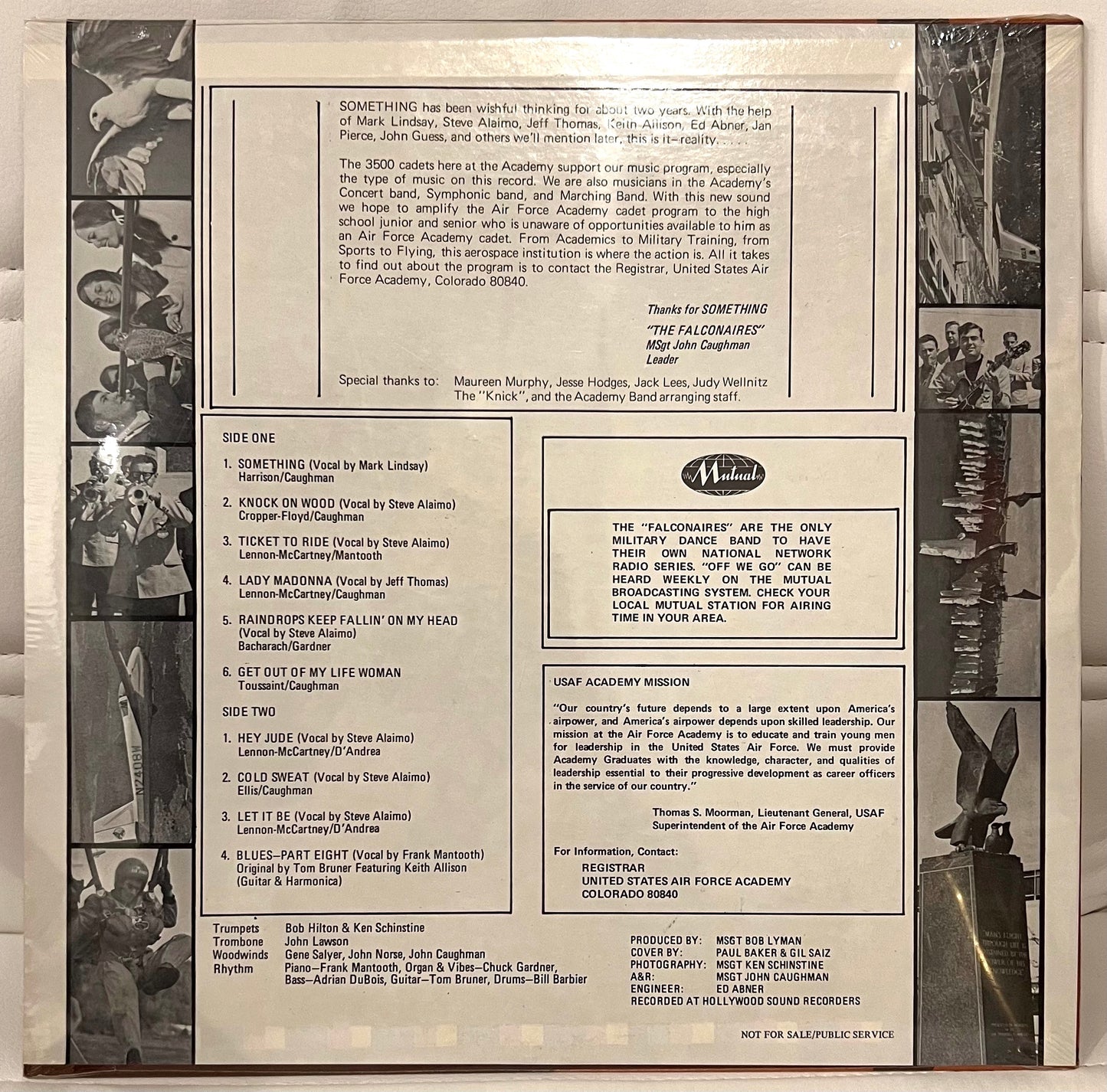 RARE Mark Lindsay & Falconaires Air Force Academy "Something" LP SEALED - Personally Autographed to YOU