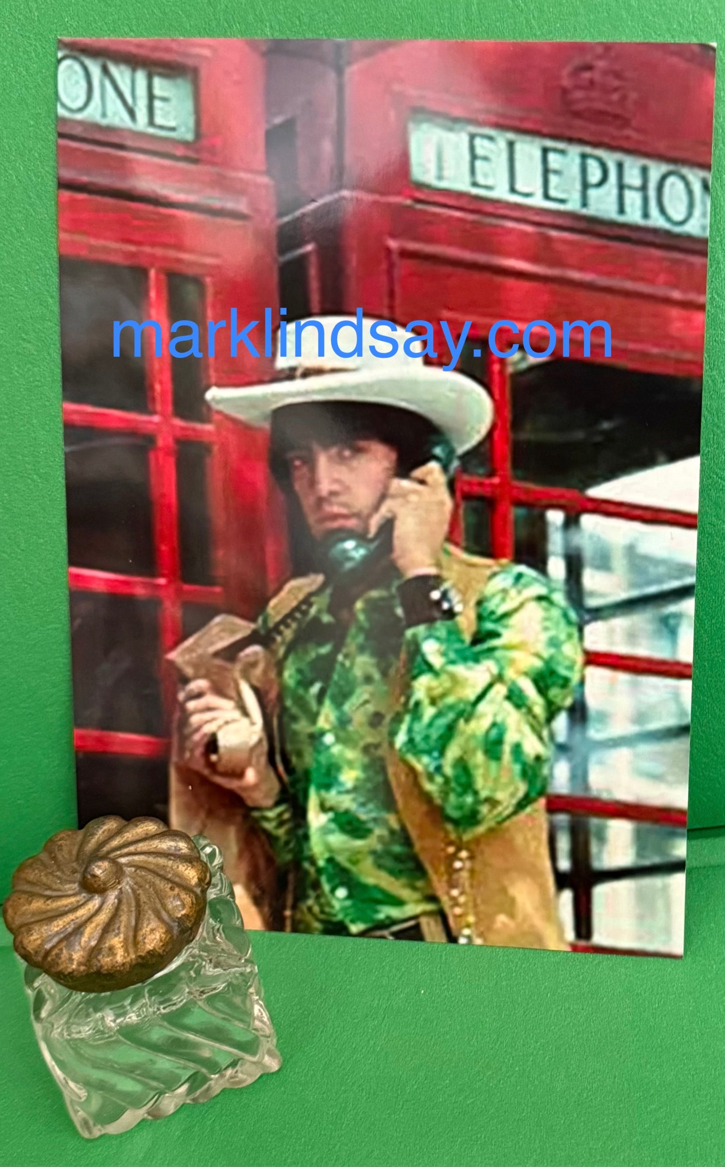 Vintage Inkwell 2 from '69 UK Trip - w/London Photo Personally Autographed to YOU by Mark Lindsay