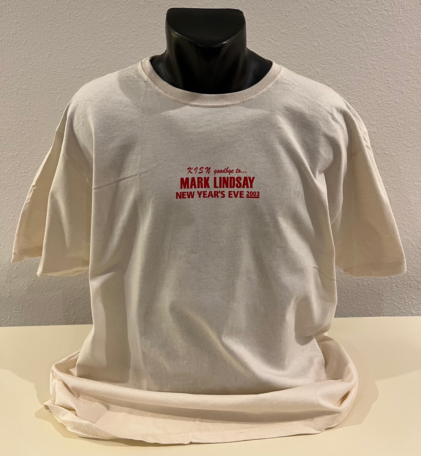 2003 New Year's Eve T-Shirt Ladies Size L + Ltd Ed Promo CD + New Year's Card - Personally Autographed to YOU by Mark Lindsay