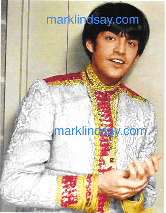 Mark Lindsay Nehru Jacket Stage Photo - Personally Autographed to YOU by Mark