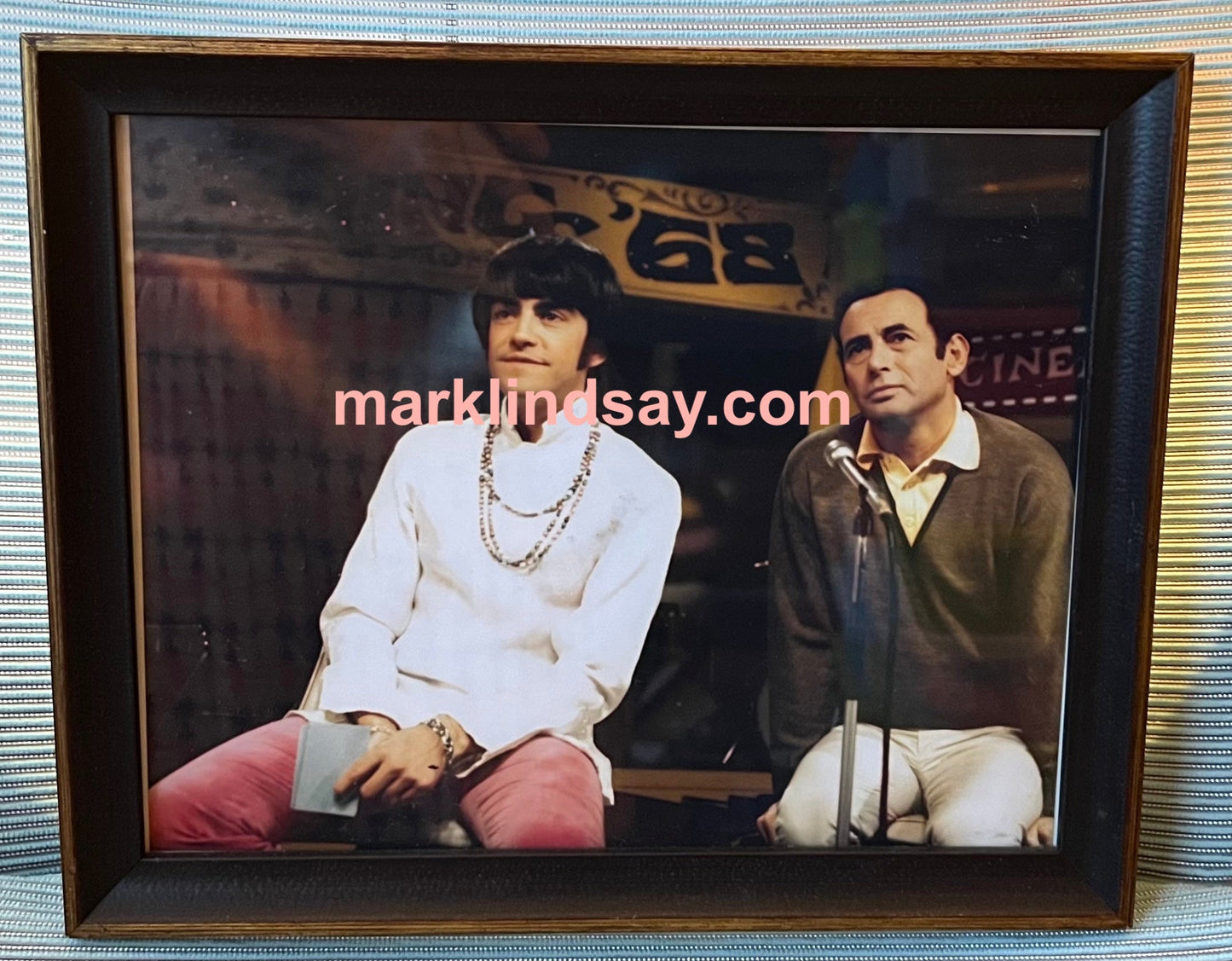 Framed Photo Joey Bishop/Happening 68 From Mark Lindsay's Rock & Roll Cafe - Personally Autographed to YOU