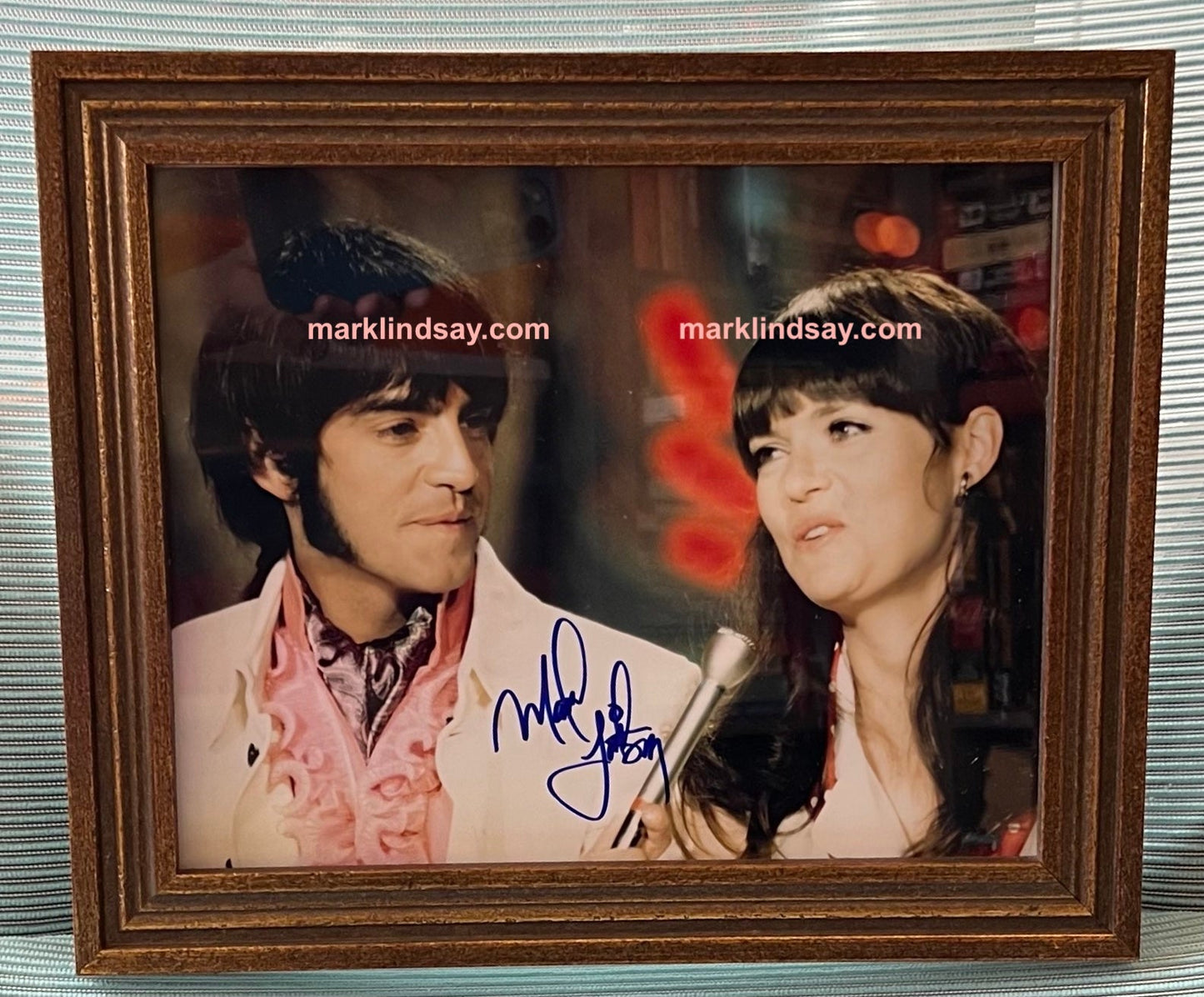 Framed Photo from Happening 68/Agent 99 Barbara Feldon From Mark Lindsay's Rock & Roll Cafe - Personally Autographed to YOU