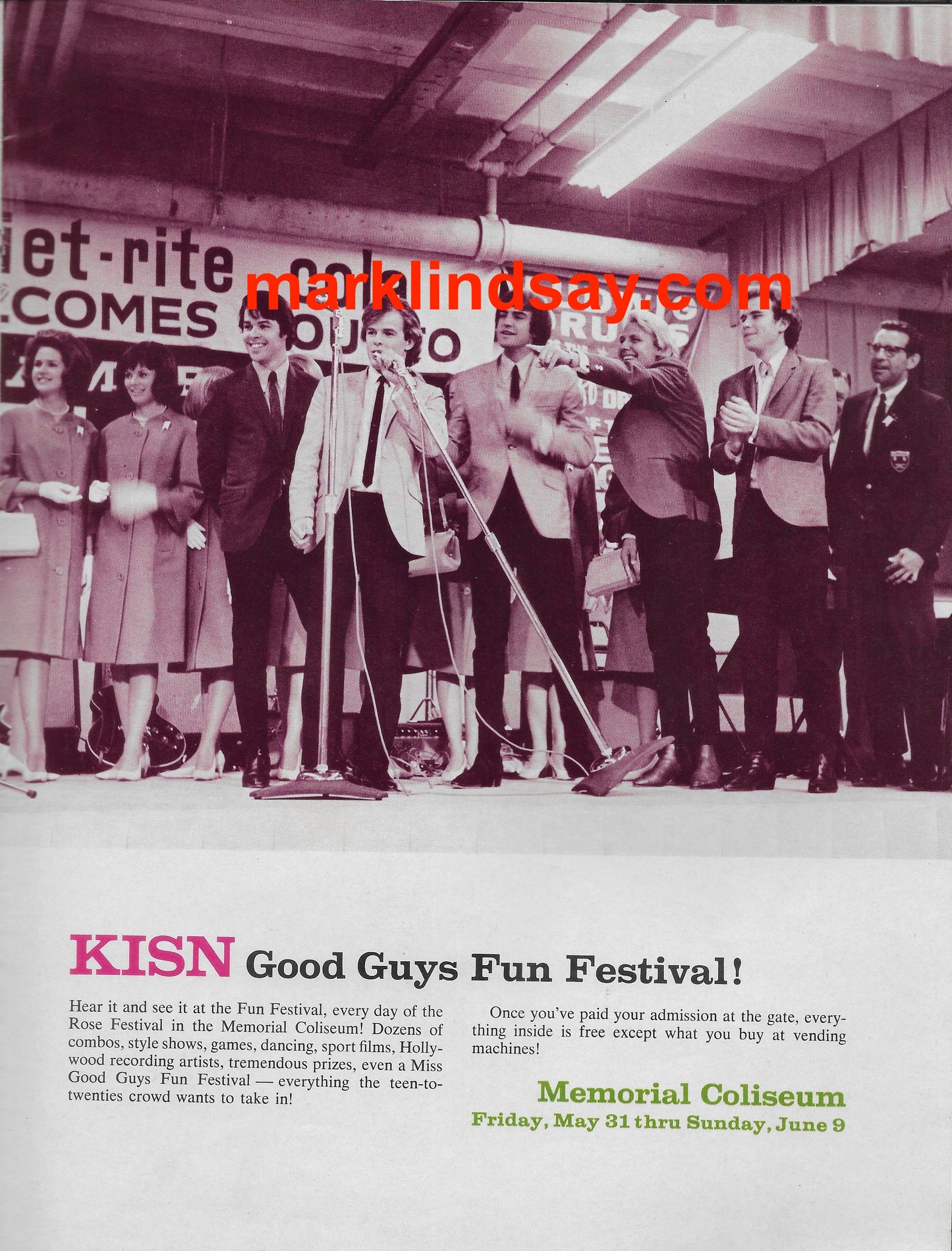 1968 Portland Rose Festival Program w/Raiders Page - Personally Autographed to YOU by Mark