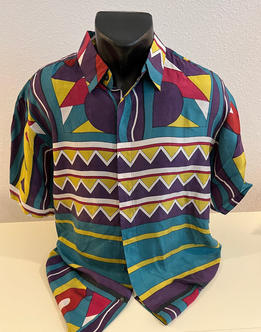9/4 Maui Benefit: Hawaiian Shirt (Abstract) and Hawaiian Card - Personally Autographed to YOU by Mark Lindsay