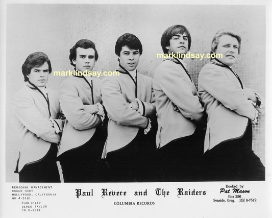 Original Vintage Promo Photo - Raiders 1965 Collarless 2 - Personally Autographed to YOU by Mark