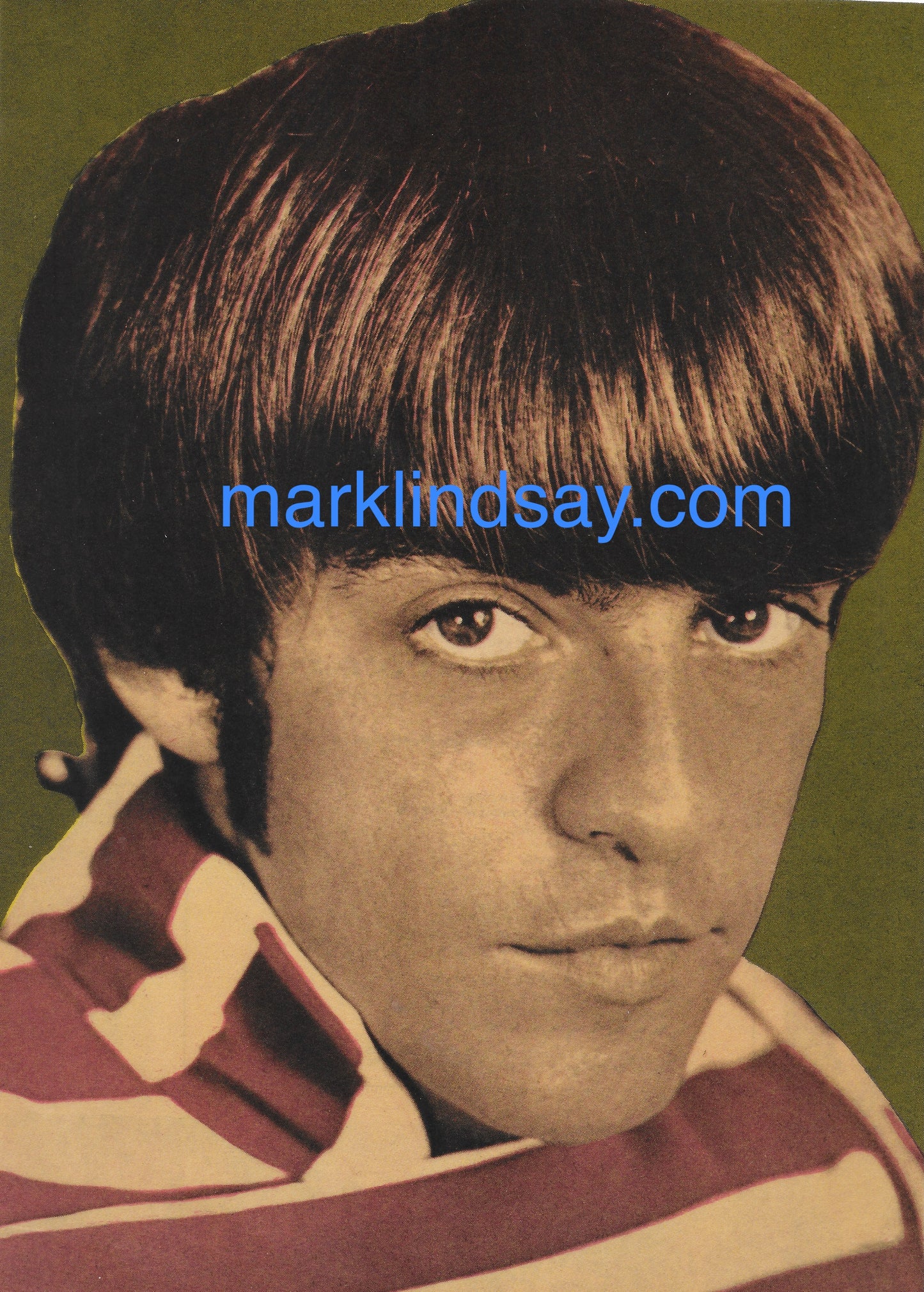 "Mark In The Dark" Vintage Article + Pin-up - 16 - Personally Autographed to YOU by Mark Lindsay