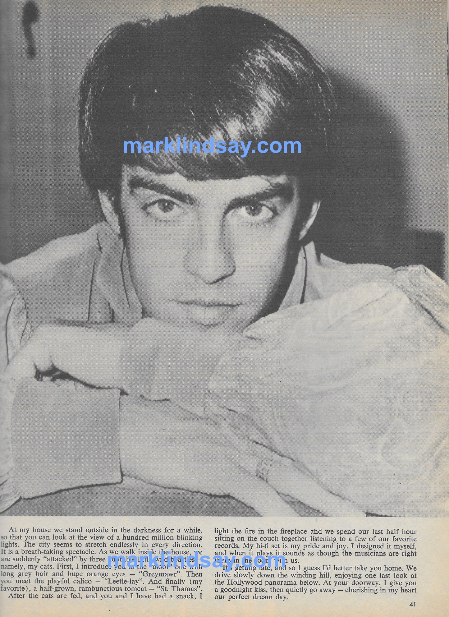 March 1967 16 Magazine - Personally Autographed to YOU by Mark