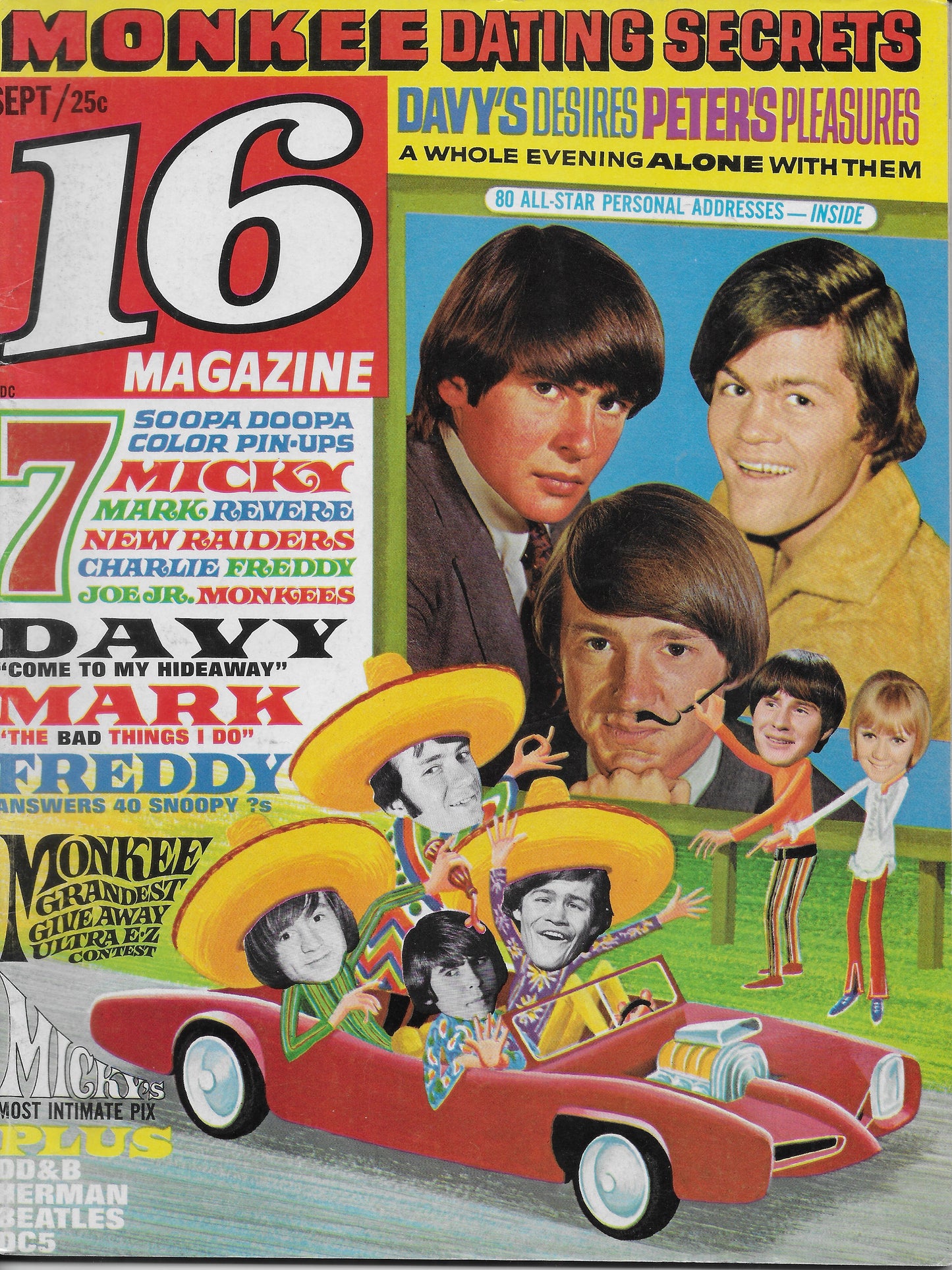September 1967 16 Magazine - Personally Autographed to YOU by Mark