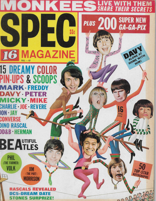 Fall 1967 "16" SPEC Magazine + Speeding News Clipping - Personally Autographed to YOU by Mark