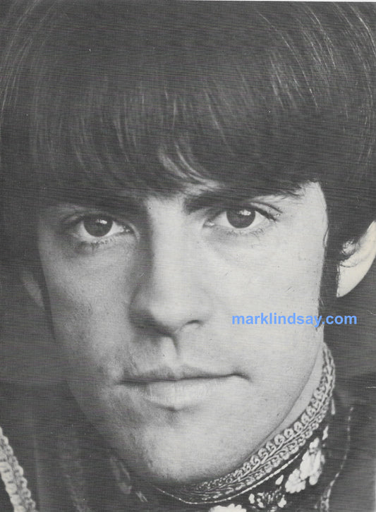 Mark Lindsay Vintage Pin-Up Circa 1968 - FAVE - Personally Autographed to YOU by Mark