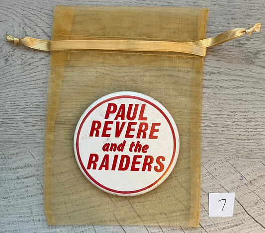 Vintage Paul Revere & the Raiders Button 7 - w/Card Personally Autographed to YOU by Mark
