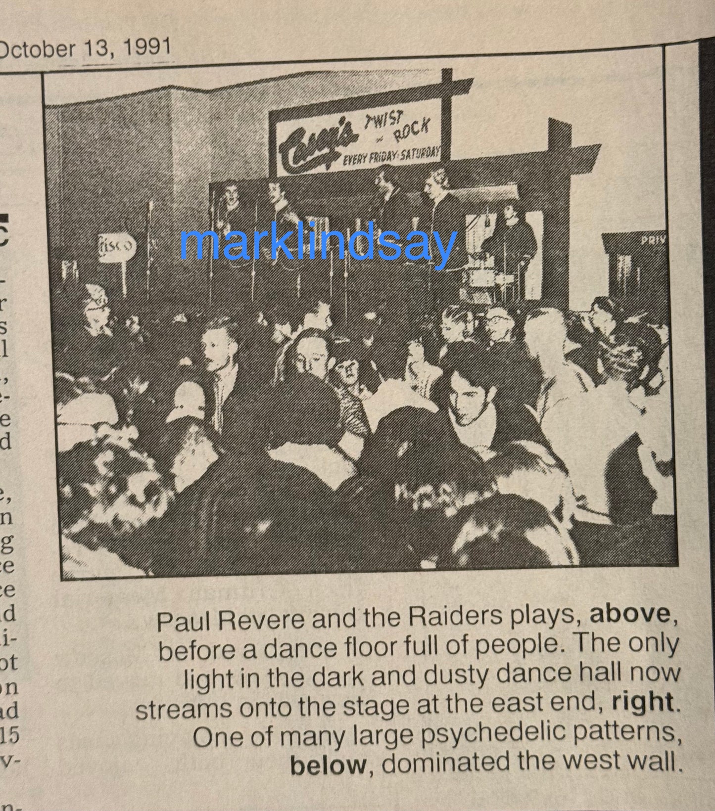 Lewiston Tribune Casey's Article/PRR - Personally Autographed to YOU from Mark Lindsay