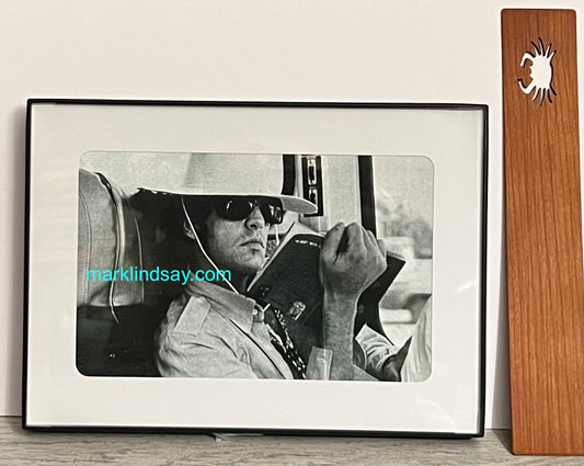 Cherry Crab Bookmark + Framed Mark Reading Photo - Personally Autographed to YOU by Mark