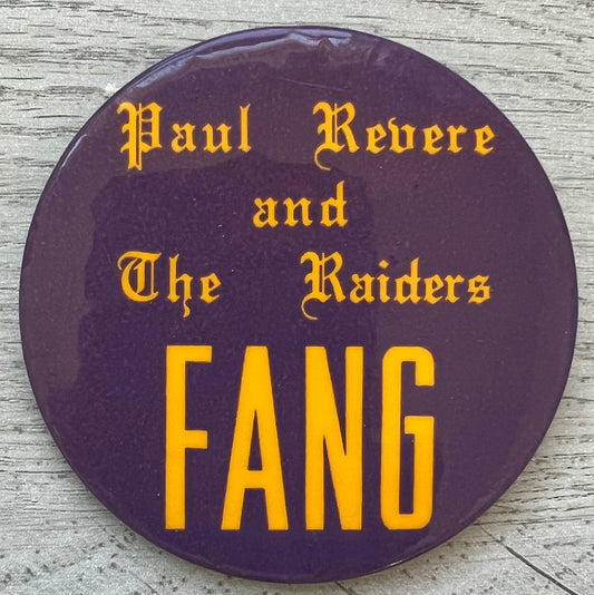 Vintage Raiders/FANG Button - w/Card Personally Autographed to YOU by Mark