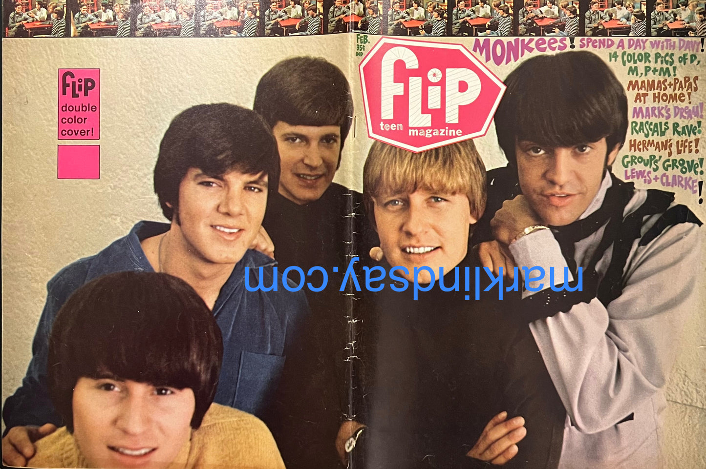 Vintage Feb 1968 Flip Magazine w/Double Raider Cover - Personally Autographed to YOU by Mark