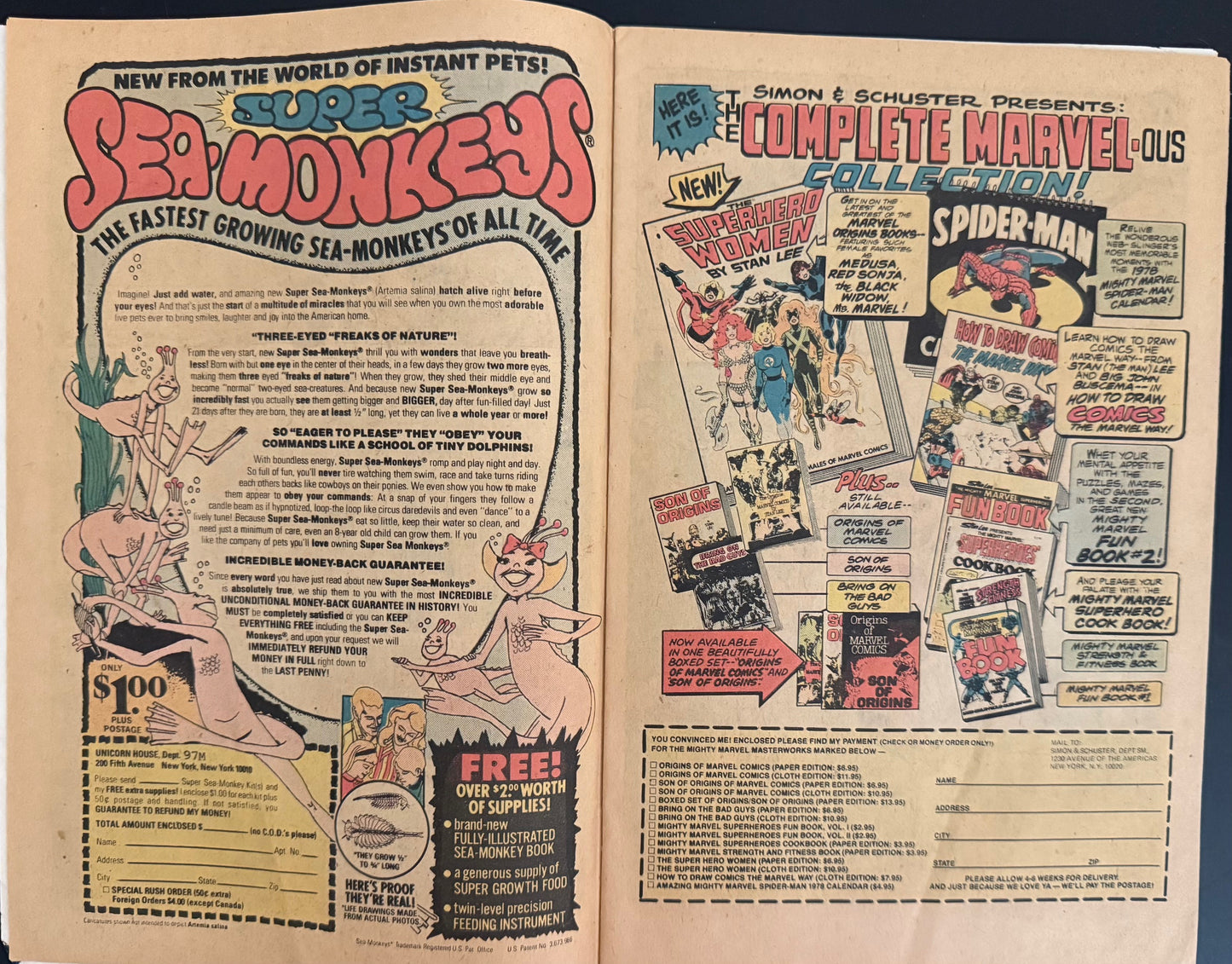 January 1977 Human Fly Comic Book - w/Card Personally Autographed to YOU by Mark Lindsay
