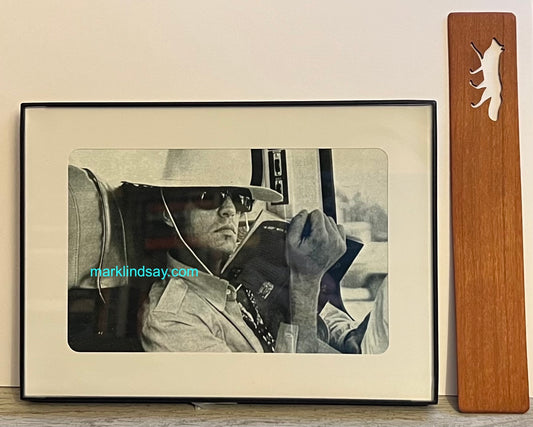 Cherry Fox Bookmark + Framed Mark Reading Photo - Personally Autographed to YOU by Mark