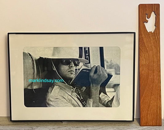 Cherry Frog Bookmark + Framed Mark Reading Photo - Personally Autographed to YOU by Mark