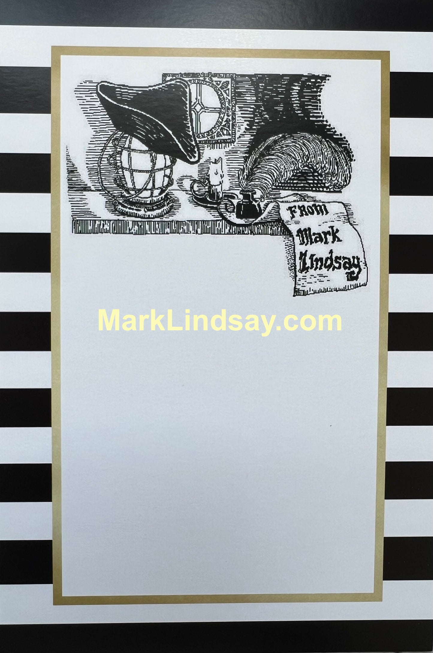 1966 Mark Lindsay Fan Club Newsletter + Card - Personally Autographed to YOU by Mark