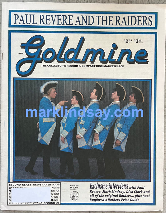 1990 Goldmine Magazine  / EXTENSIVE Raiders Bio - Personally Autographed to YOU by Mark