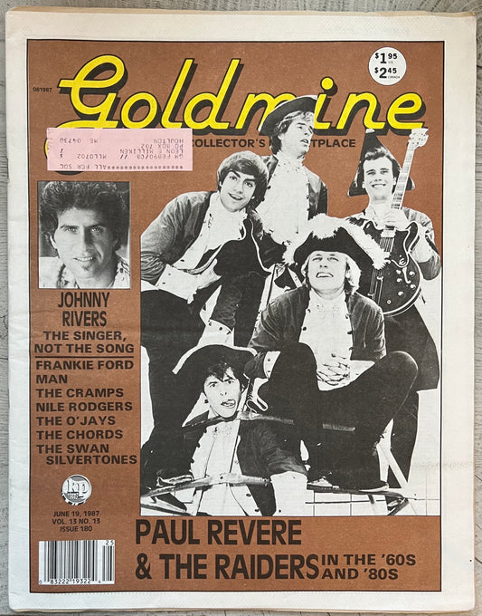 1987 Goldmine Magazine  /  3 Page Raiders Cover Article- Personally Autographed to YOU by Mark