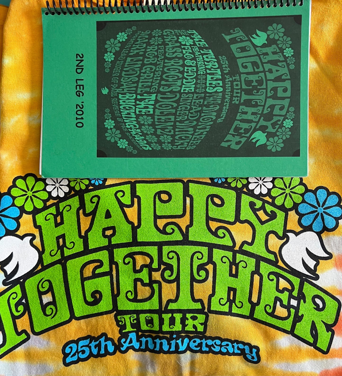 Happy Together T-Shirt (XL) and 2010 Tour Book, Leg 2 Set - Personally Autographed to YOU by Mark Lindsay