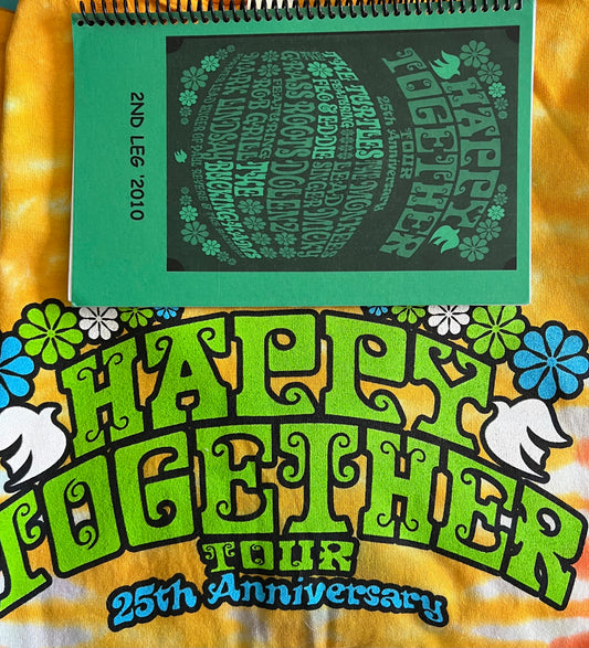 Happy Together T-Shirt (XL) and 2010 Tour Book, Leg 2 Set - Personally Autographed to YOU by Mark Lindsay