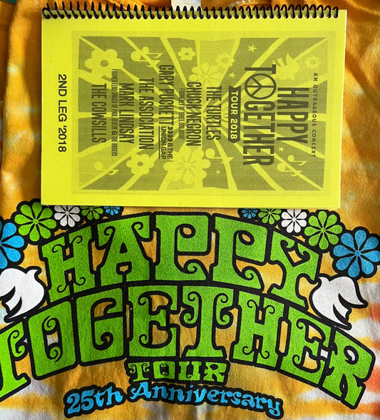 Happy Together T-Shirt (XL) and 2018 Tour Book, Leg 2 Set - Personally Autographed to YOU by Mark Lindsay