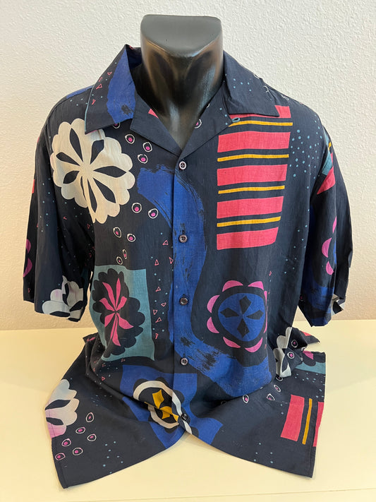 Stage-Worn Hawaiian Shirt (Abstract), Cert Authenticity and Photos - Personally Autographed to YOU by Mark Lindsay