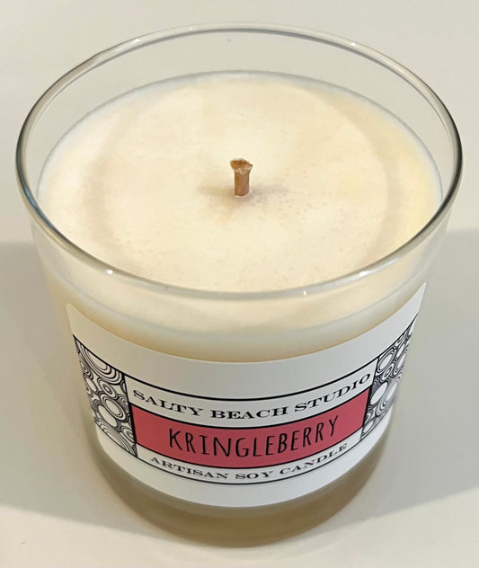 Kringleberry Soy Candle with Christmas Card - Personally Autographed to YOU by Mark Lindsay