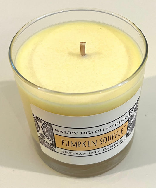 Pumpkin Souffle Soy Candle with Christmas Card - Personally Autographed to YOU by Mark Lindsay