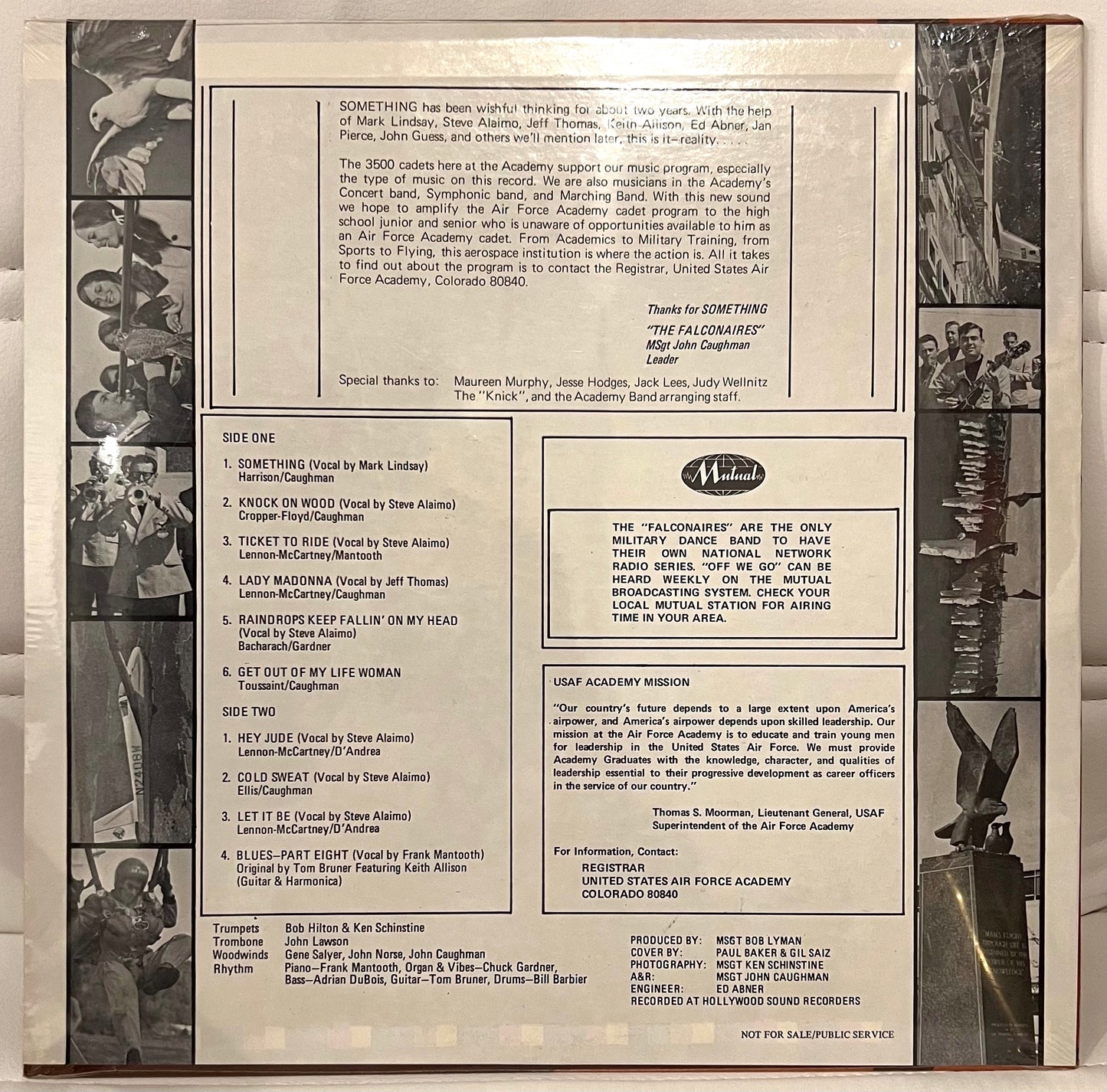RARE Mark Lindsay & Falconaires Air Force Academy "Something" LP SEALED - Personally Autographed to YOU