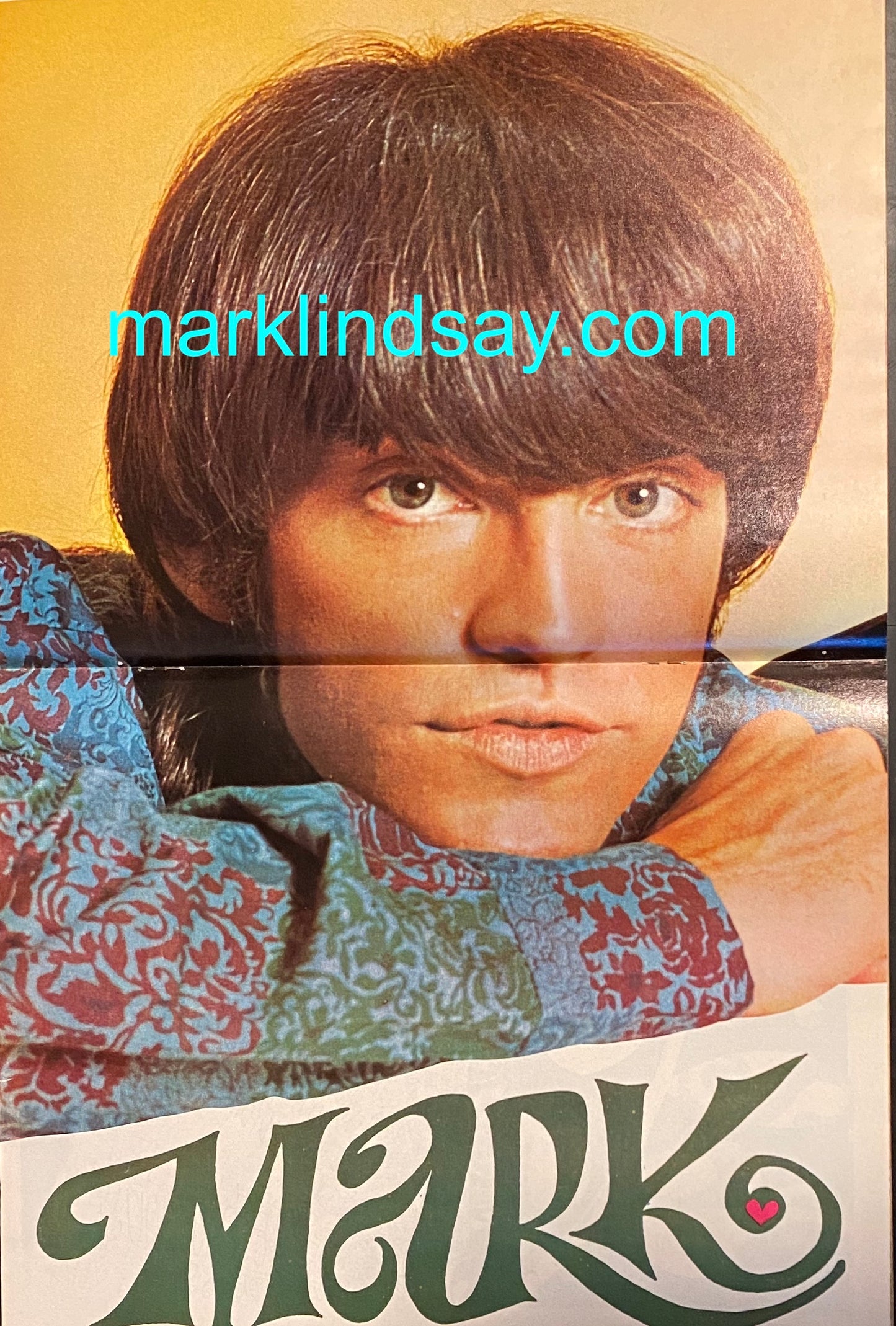 12/67 Vintage DIG Magazine Mark Lindsay and Raiders Centerfolds - Personally Autographed to YOU by Mark