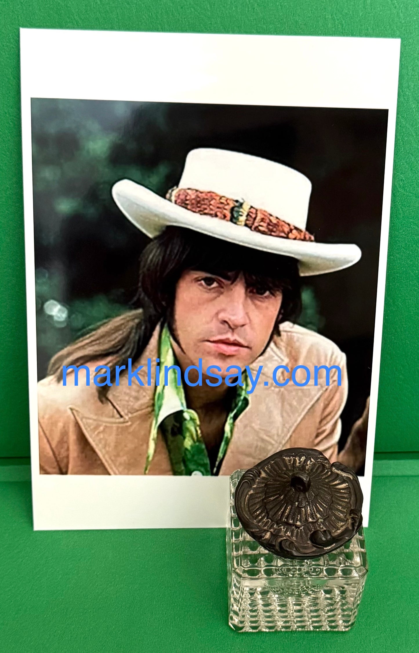 Vintage Inkwell from '69 UK Trip - w/London Photo Personally Autographed to YOU by Mark Lindsay