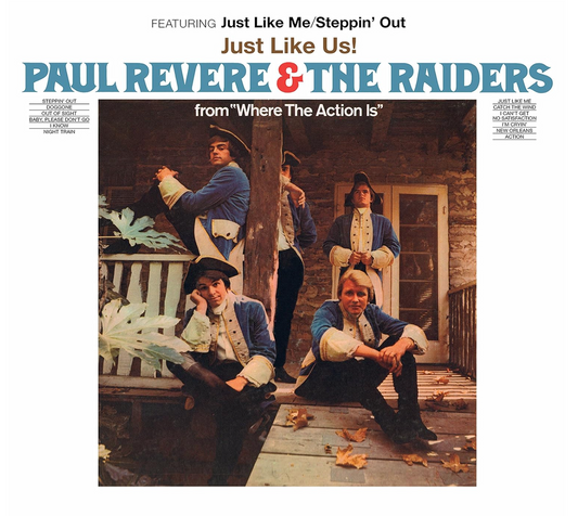 JUST LIKE US Ltd Ed Collector 180 Gram WHITE Vinyl - Paul Revere & The Raiders - with Extended Phone Call From Mark and Personally Autographed to YOU