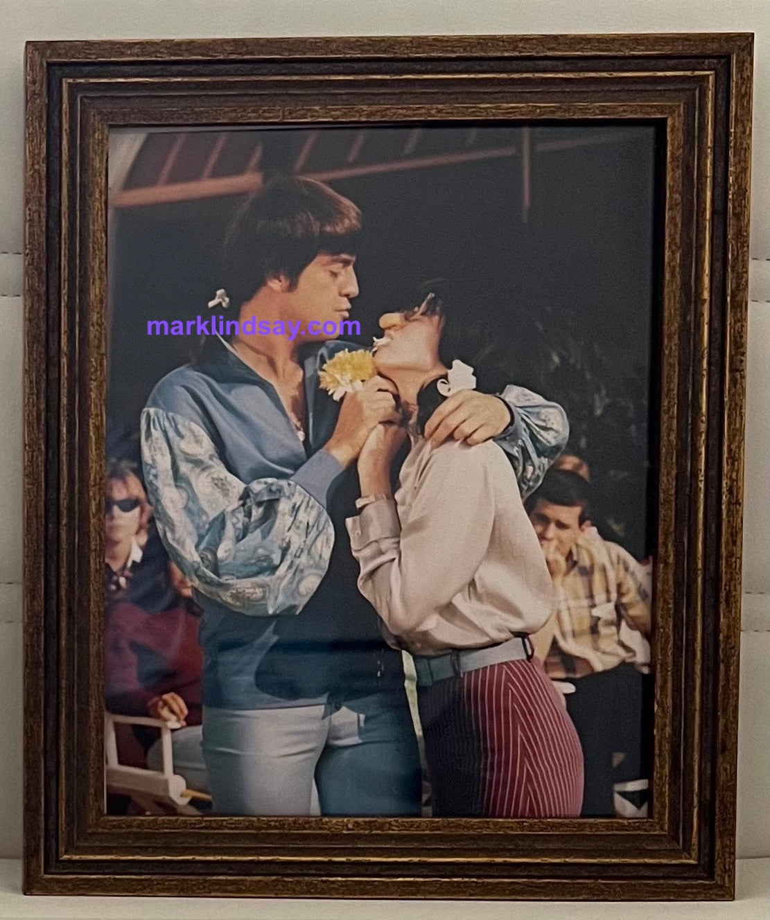 Framed Photo Mark and Action Dancer From Mark Lindsay's Rock & Roll Cafe - Personally Autographed to YOU