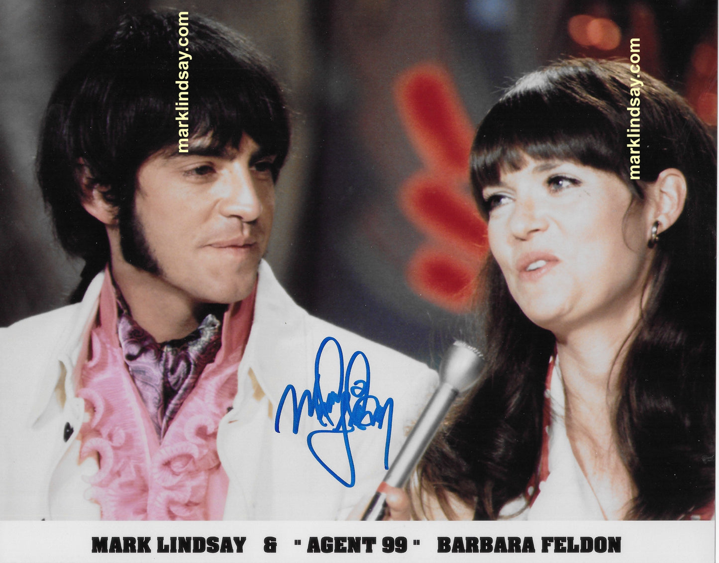 Happening Photo - Mark Lindsay and Agent 99 (Barbara Feldon) - Personally Autographed to YOU by Mark