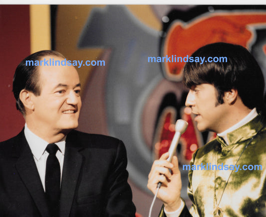 Happening 68 Photo - Mark Lindsay and Hubert Humphrey - Personally Autographed to YOU by Mark