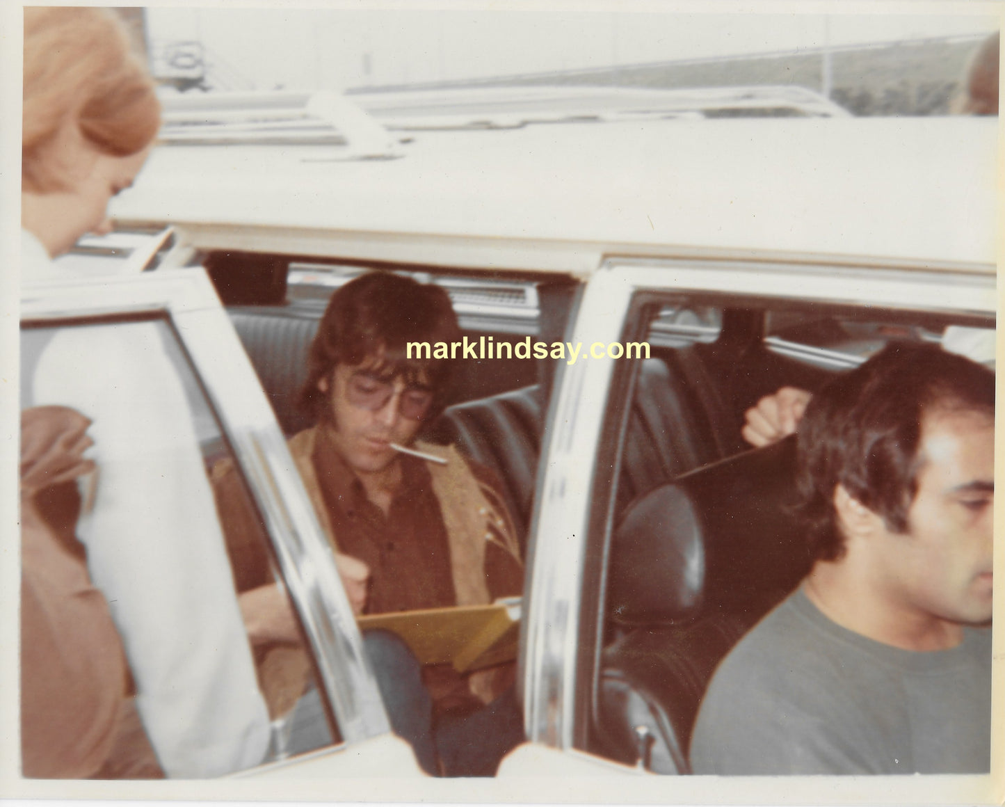 Original Vintage 1970 Mark Lindsay/John D'Andrea WFLI Photo and Article - Personally Autographed to YOU by Mark