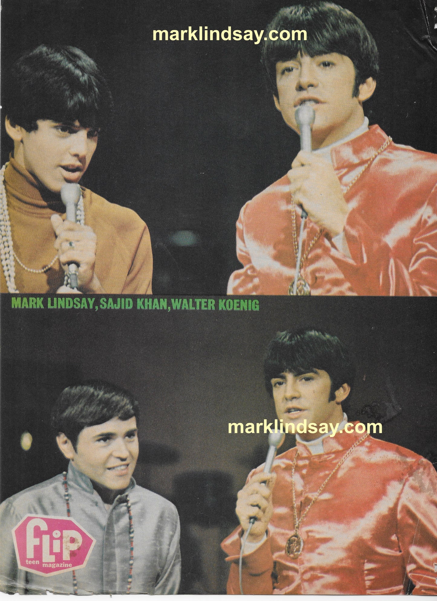 Mark Lindsay/Happening 68 Vintage Pin-Up/Article - FLIP Mag - Personally Autographed to YOU by Mark