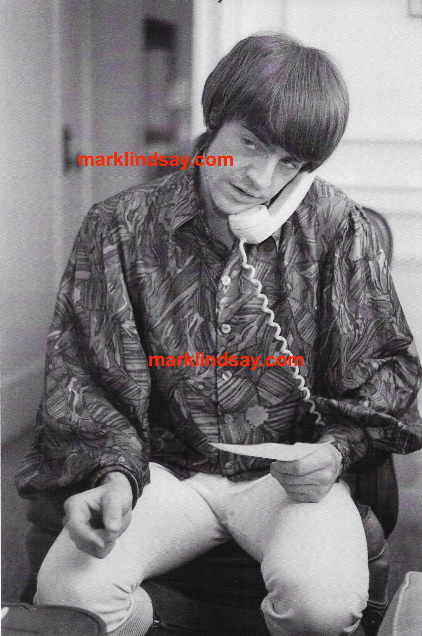 Mark Lindsay October 1988 Check - w/Photo and News Clipping Personally Autographed to YOU by Mark