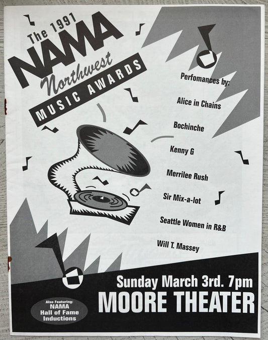 1991 NAMA NW Music Awards Program - Personally Autographed to YOU by Mark