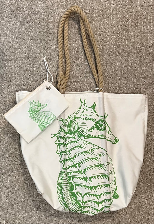 MAUI BENEFIT: SeaBags Medium Seahorse Tote & Wristlet Set - w/Card Personally Autographed to YOU by Mark
